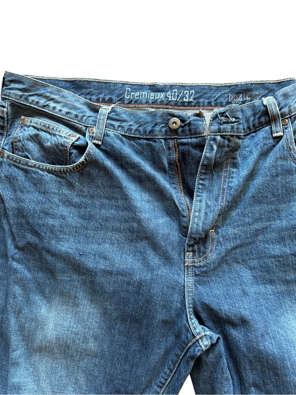 Cremieux Men’s Bootcut Jeans 40x32 Blue 100% Cotton Denim Preowned - Picture 3 of 6